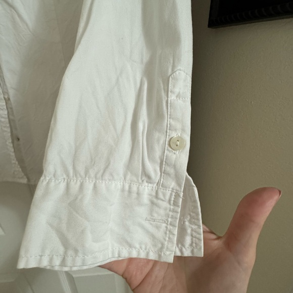 JJill white button up L - Picture 2 of 6